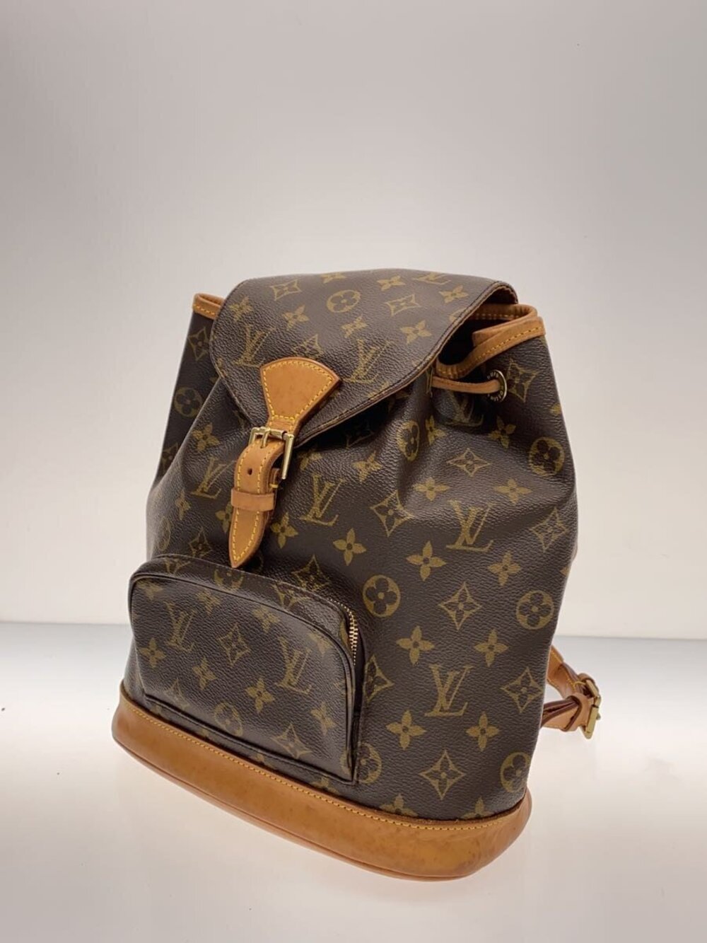 Louis Vuitton Brown Montsouris Monogram Backpack Canvas Brown